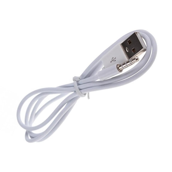 Flexible 3.5mm To USB Cord Charging Cable For Music Players And Speakers Syncing Connection