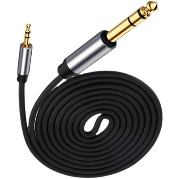 Flexible 3.5mm to 6.35mm Audios Cord for Tablet Recording Equipment Cord
