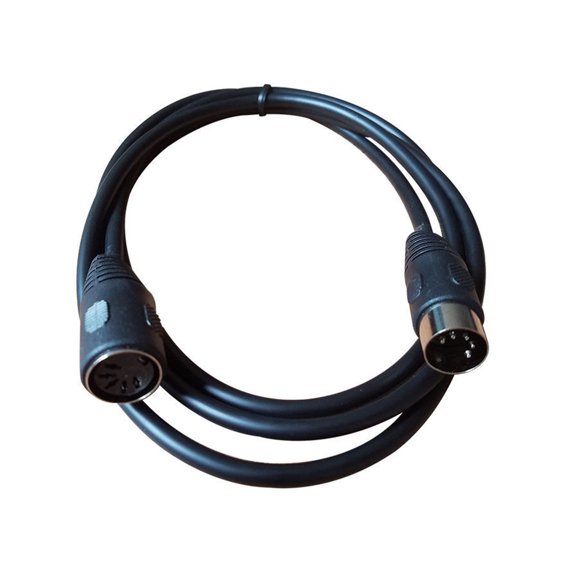 Flexible 3Meter 5Pin DIN Male to Female Cable for Electronic Instrument and Devices Electronic Drum Cable