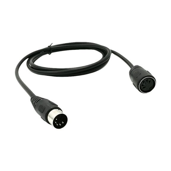 Flexible 3Meter 5Pin DIN Male to Female Cable for Electronic Instrument and Devices Electronic Drum Cable