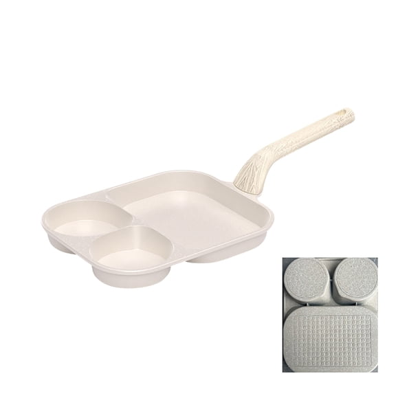 Flexible 4 Slot Stove Cookware Ergonomic Not Slip Handle Even Heat Distribution