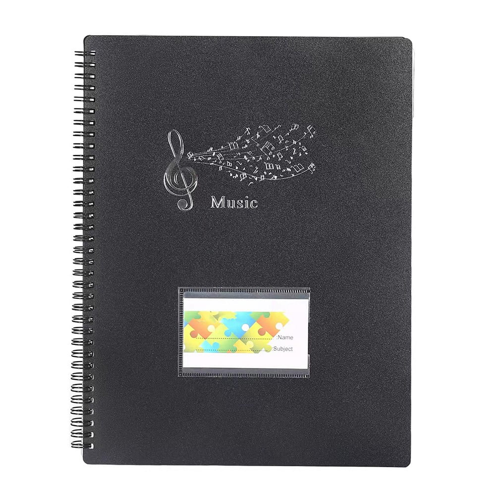 Flexible 40 Pages Piano Music Score Folder A4 Music Book Clip Sheet ...