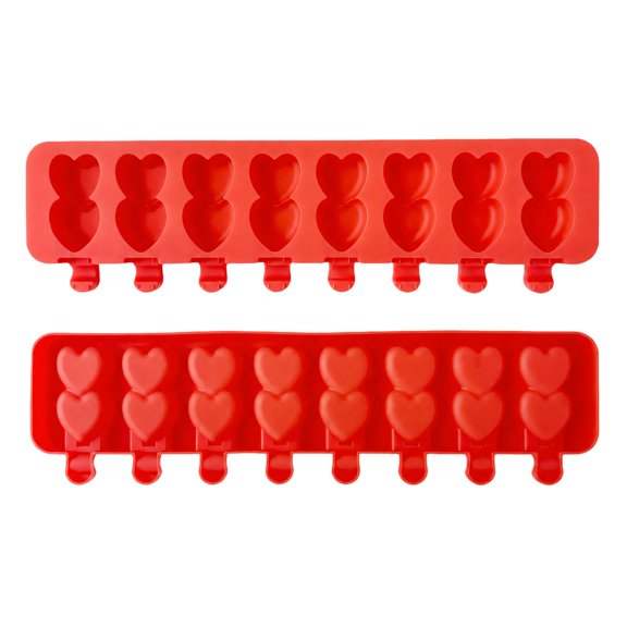Flexible 8-Cavity Ice Cream Mould with Press-to-Release Removal for Fruit, Chocolate, and Dairy-Base Recipes Together