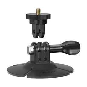 Flexible Adhesive Mount for Action Cameras, Curved & Flat Surface Stick-On Base Compatible with DJI, GoPro & Insta360