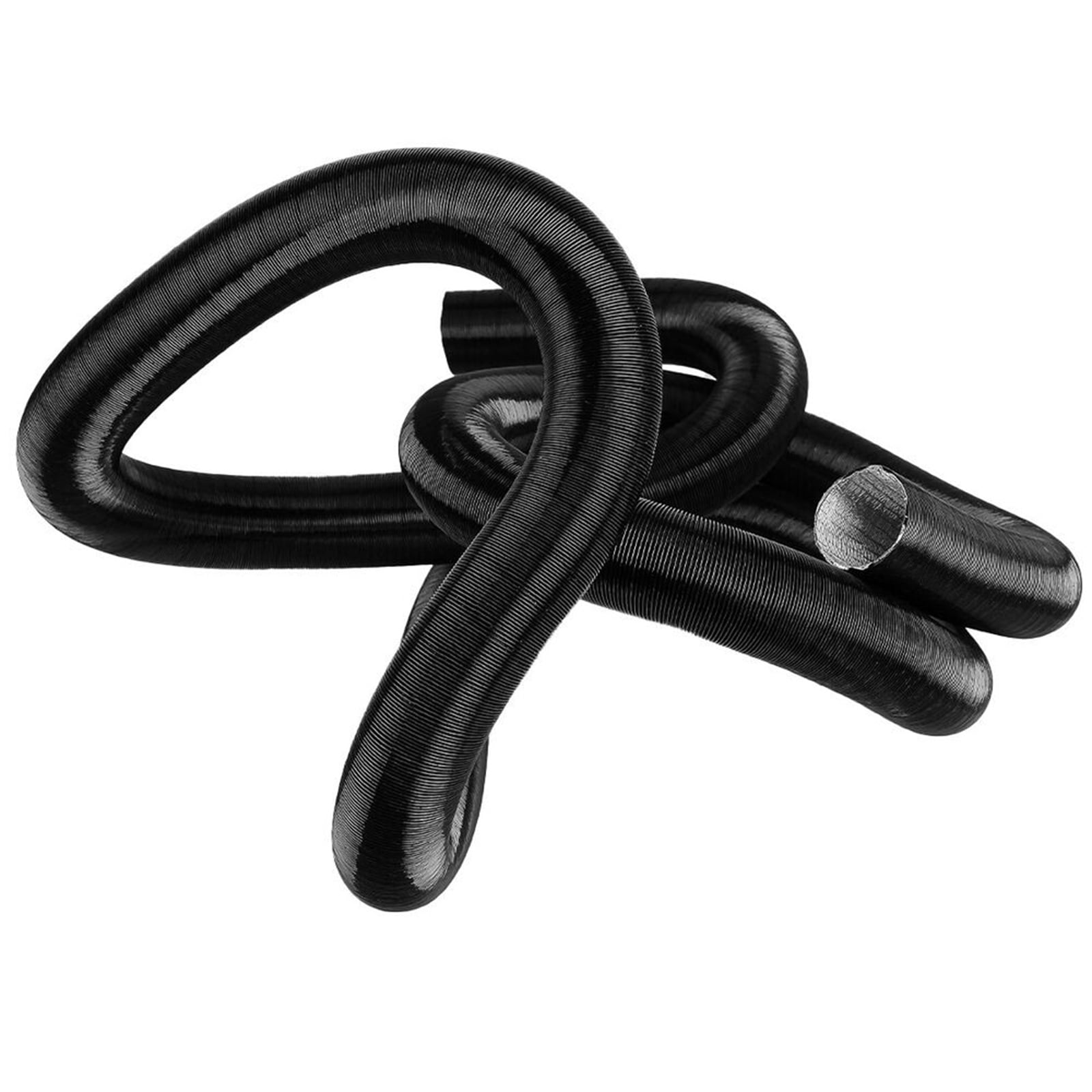 Flexible Air Duct Pipe 60mm Diameter 500cm Length for Webasto for Dometic for Planar Diesel Parking Heater Hose Black Aluminum Tube