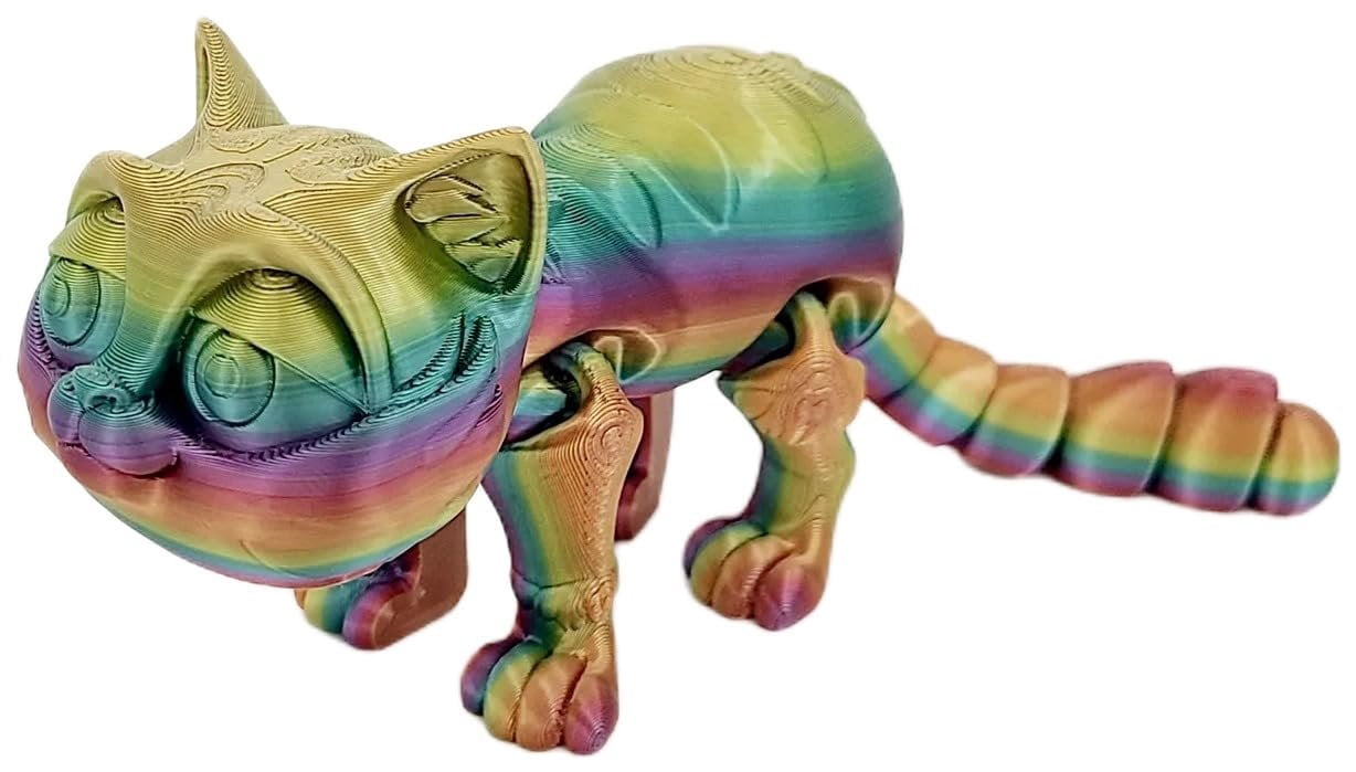 Flexible Articulated Fidget Toys Rainbow, Cat - Walmart.com