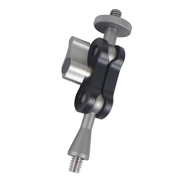 Flexible Articulating Arm for Camera Accessorie Double Heads and 1/4Inch Screws for Studio and Outdoor Use