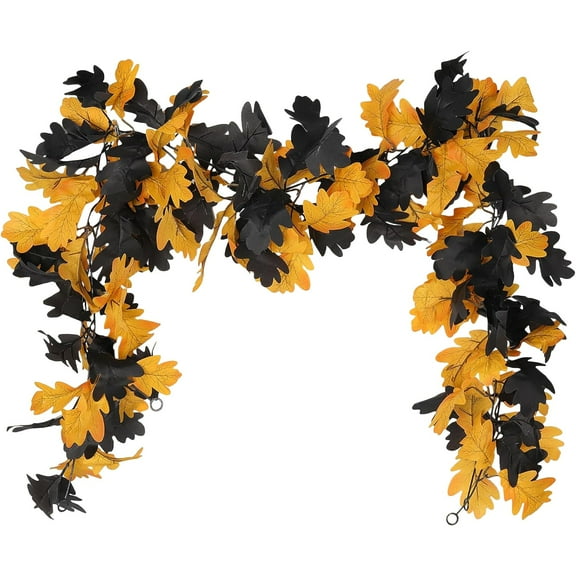 Flexible Artificial Maple Leaf Garland – Durable Fall Vine for Mantel, Doorway & Party Décor