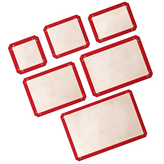 Flexible Baking Pad with Flat-to-Tray Form for Roasting Turkey and Baking Bread, Sheet-Pan Pizza, or Pastry Baking