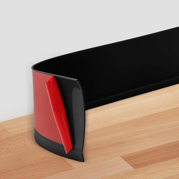 Flexible Baseboard Molding Trim 4" x 15 ft, 20ft 40ft 50ft 60ft 100ft Self-Adhesive Vinyl Wall Base Cove Base, Peel and Stick Rubber Wall Base Molding Trim