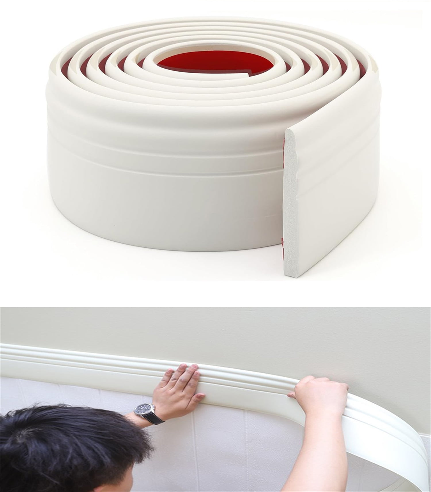 Flexible Baseboard Trim,Bexikou SelfAdhesive Chair Rail Molding