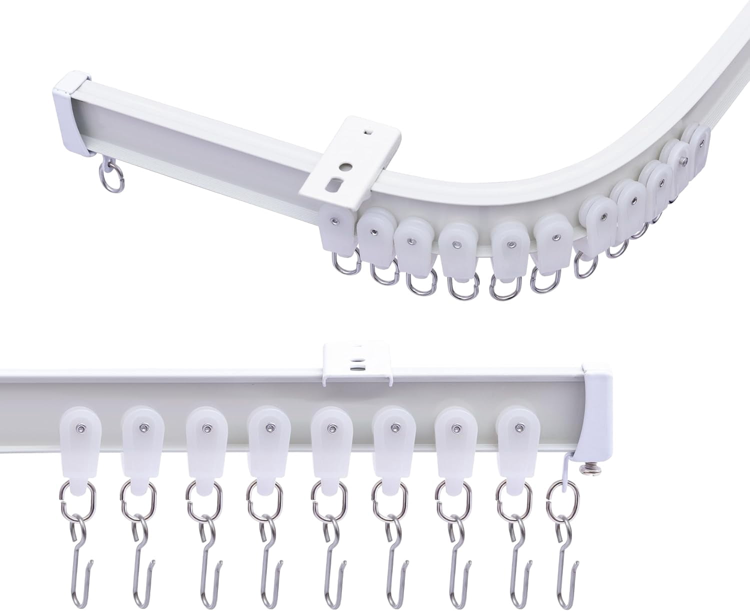 Flexible Bendable Aluminum Ceiling Curtain Track Rod for Room Divider ...