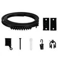 thumbnail image 1 of Flexible Bendable Curtain Track, Ceiling Wall Mounted, Black Curved Heavy Duty RV Sliding Curtain Track 3, 1 of 6