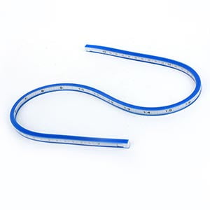 Flexible Bendable Curve Ruler and Transferring Jig