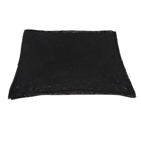 Flexible Black Rhinestones Mesh Fabric 17.7x59.1 in / 45x150cm Shiny Exquisite Metal Sequins Aluminum Sheet Materials for Sewing and DIY Crafts Accessories