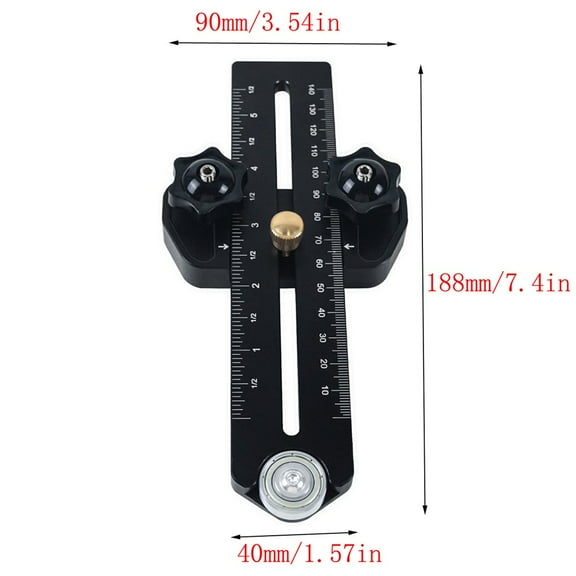 Flexible Black Thin Rip Jig Table Saw Guide Fence For Precise Woodworking Smile Home