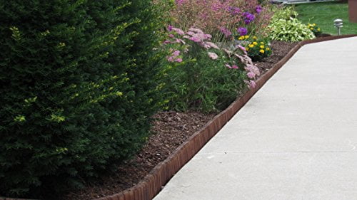 Flexible Brown Natural Lawn & Landscape Border Edging (8-Pack
