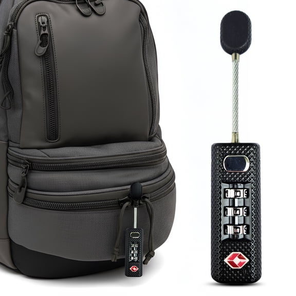 Flexible Cable Case Lock (1-Pack) - TSA Approved Combination Padlock for Savior, Voodoo, 5.11 & Blackhawk Soft Rifle Cases - Secure Zipper Pulls for Range Bags & Backpacks