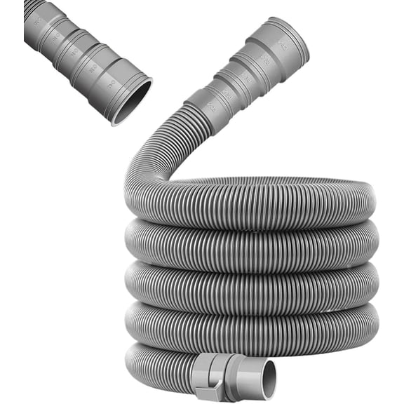 Flexible Caravan Drain Hose, 2/4/6/10 M RV Sewer Hose Kit, Foldable Waste Pipe Accessories, Portable Leakproof Drainage Lightweight Storage, for Trailer Travel Truck Outdoor Camping RV