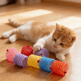 thumbnail image 1 of Flexible Cat Spring Toy, Colorful Interactive Coil Toy for Indoor Cats, BPA-Free Plastic Spiral Springs for Kitty to Swat and Hunt 1PC, 1 of 5