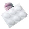 thumbnail image 1 of Flexible Cats Shape Puddings Silicone Molds for Chocolate Candy and Dessert, 1 of 8