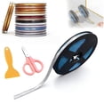 thumbnail image 1 of Flexible Caulk Moulding Trim Strips,Self-Adhesive Gap Beautifying Tape (6 m / 19.7 ft),Silicone Sealant Caulking Strip for Stove, Sink,Toilet&Bathtub,Waterproof Peel and Stick Sealing Tape (Silver), 1 of 9