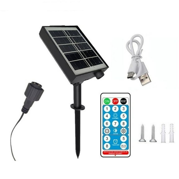 Flexible Charging Options Solar Control Box for 3 7V/24V Light Strings