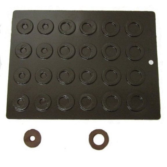 Flexible Chocolate Mold: 3 Different Rings, 8 of Each