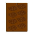 thumbnail image 1 of Flexible Chocolate Mold: Leaf 3mm High, 46mm x 81mm, 8 Cavities, 1 of 2