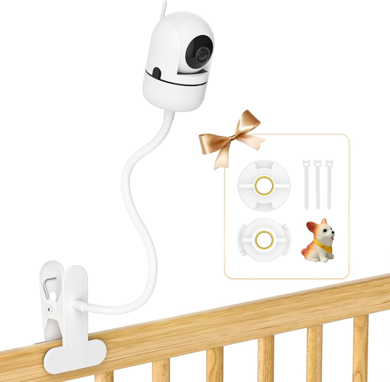 Flexible Clip Baby Monitor Mount for Hello Baby Monitor Mount HB65