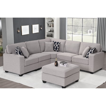 Flexible Combination Modular Sectional Sofa Grey