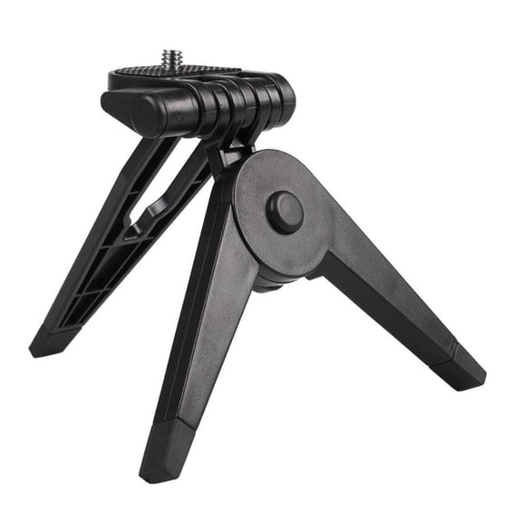 Flexible Compact Tripod Foldable ABS Metal Frame 1/4 Screw Mount 180° Adjustable Head Perfect For Outdoor Photography