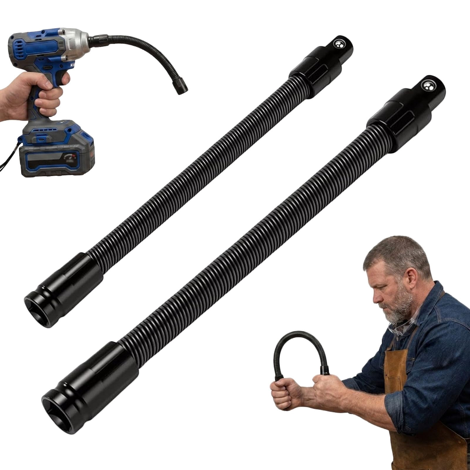 Flexible Connecting Rod, 1/2 Shaft Extension Extender Torque Socket ...