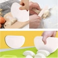 Flexible Curved Edge Silicone Bowl Scraper, Food Grade Dough Scraper