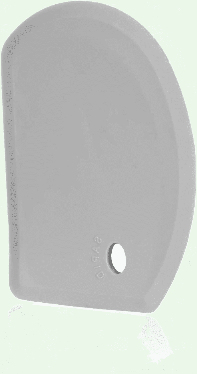 Bfogop Dough Scraper Bench Scraper - 3P 4.7X3.7" Plastic Flexible Bowl Scraper Sharp Edge Angles Cake Scraper Non Slip Bakeware Decorating Tools Sculpti