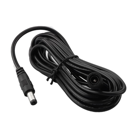 Flexible DC5521 Power Extension Cable For LED Strips Lights CCTV Camera Routers 5.5X2.1mm Connectors Outdoor Installation
