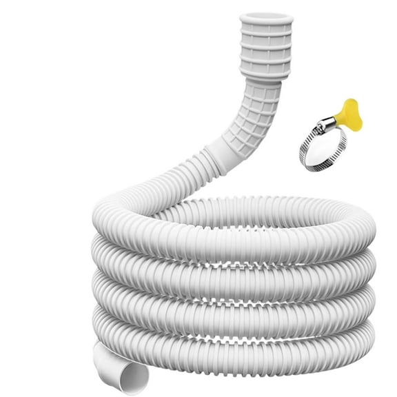 Flexible Dehumidifier Hose with Connection Clip | 25mm & 16mm Inner Diameter | Leak-Resistant PE & Rubber Drain Hose for Mobile AC Units & Dehumidifiers