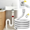 thumbnail image 1 of Flexible Dehumidifier and Air Conditioner Drain Hose with Connection Clip for Leak-Free Water Drainage, 1 of 8
