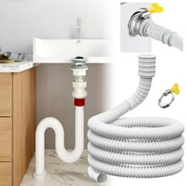 Flexible Dehumidifier and Air Conditioner Drain Hose with Connection Clip for Leak-Free Water Drainage