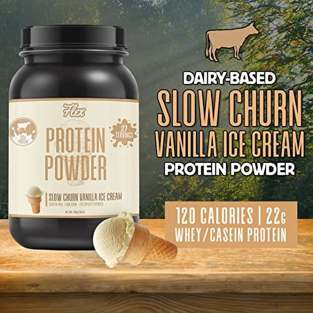 Flexible Dieting Lifestyle Whey Protein Powder, Slow Churn Vanilla Ice Cream Low Net Carbs