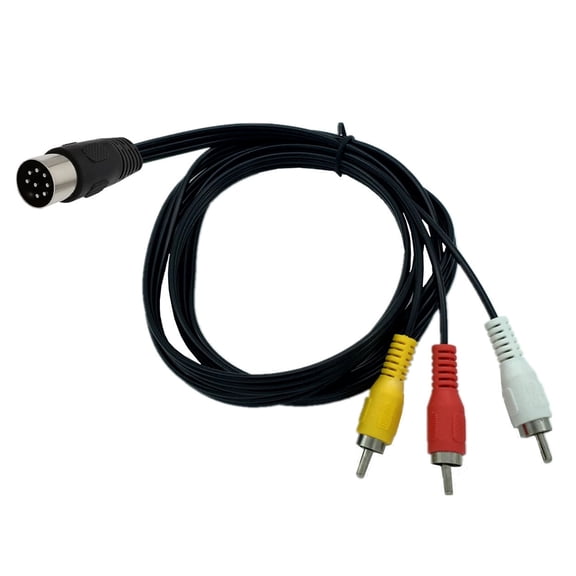 Flexible Din 8Pin to 3RCA Cable DIN 8Pin to 3RCA Cable for Seamlessly Integration with Various Music Devices