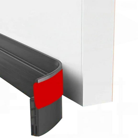 Flexible Door Draft Stopper Seal Strips For Temperature Control Dustproof Barrier Under Door Sweeps Adhesive