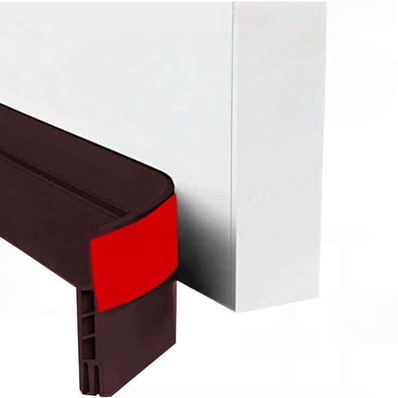 Flexible Door Draft Stopper Seal Strips For Temperature Control Dustproof Barrier Under Door Sweeps Adhesive