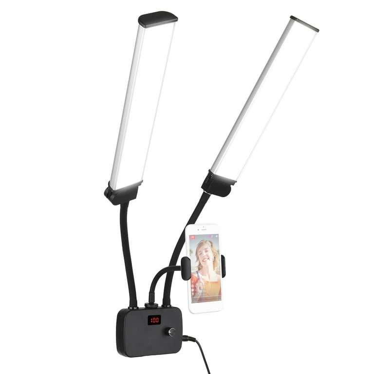 Flexible Double Arms LED Fill Light Bi-color Dimmable Beauty LED