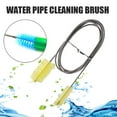 thumbnail image 1 of Flexible Double Ended Tube Filter Pump Hose Brush 155cm Nylon Metal Aquarium Fish Tank Cleaning Tool 2in Brush for Curved Tubes Easy Use Blue Yellow White, 1 of 2