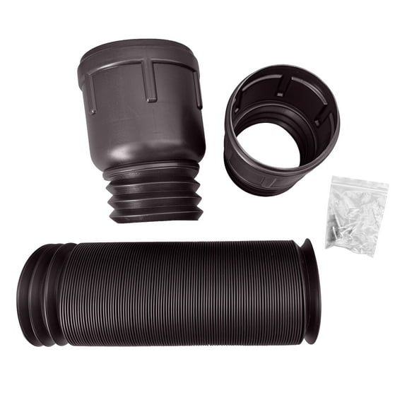 Flexible Downspout Extension Roof Trough Rain Gutter 80/100mm Circular Rain Trough Downspout Extension Group Own Spout Drain Extender
