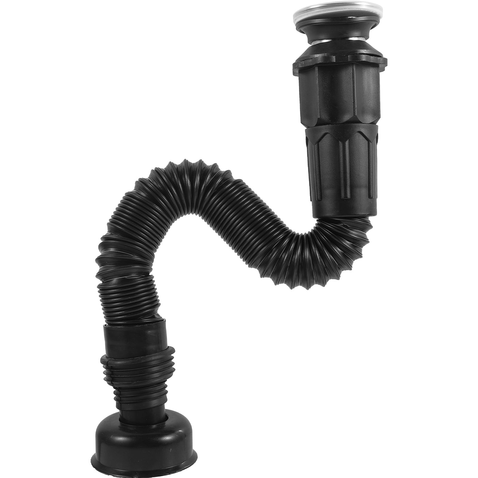 Flexible Drain Pipe Bathroom Sink Replacement Stainless Steel Wash