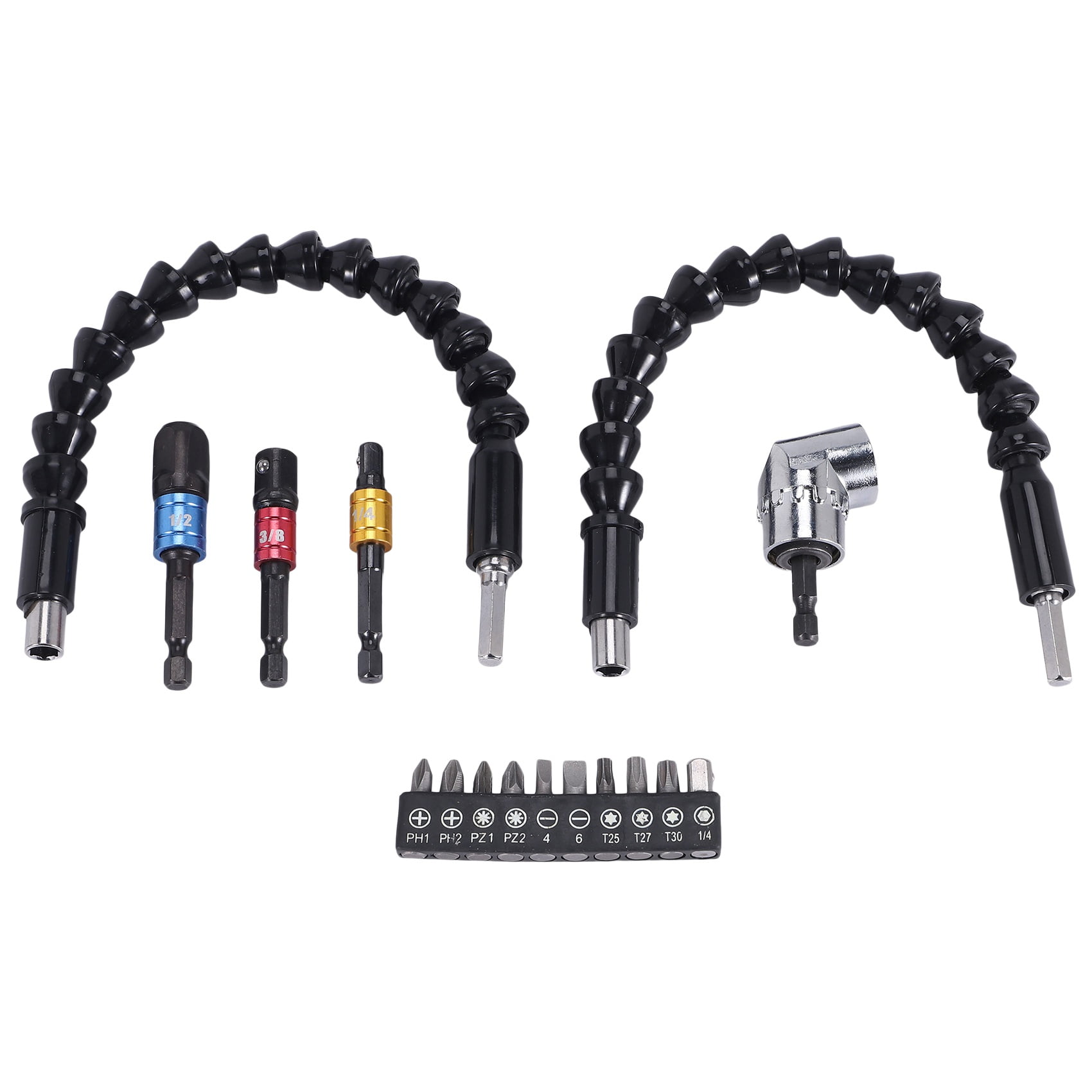 Flexible Drill Extension Hex Drill Nut Driver Bit Set