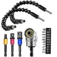 thumbnail image 1 of Flexible Drill Extension Hex Shank Drill Nut Driver Bit Set Bendable Drill Bit Extension+Universal Socket Adapter+Screwdriver Bi, 1 of 9