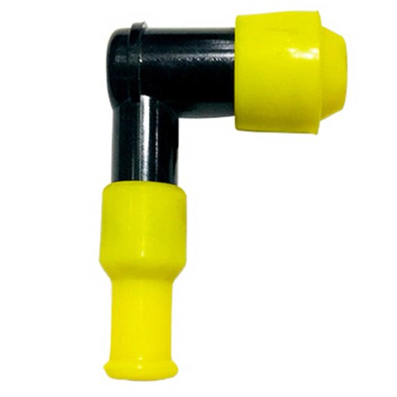 Flexible Electric Motorcycle Spark Cap Yellow Motorcycle Spark Cap Injection Molded Design Vibrant Color Options